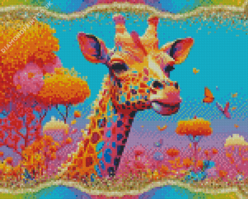 Colorful Giraffe Diamond Painting