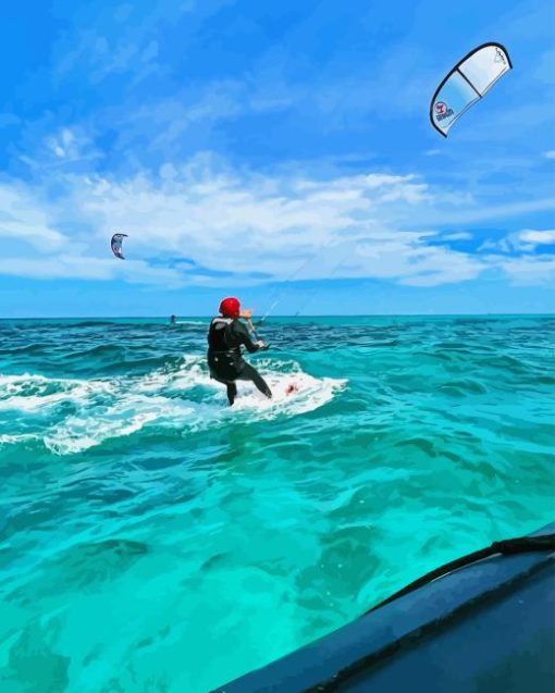 Kitesurfing Diamond Painting