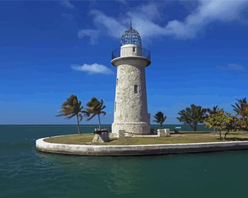 Lighthouse Of Biscayne Bay Diamond Painting