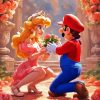 Mario Peach Diamond Painting