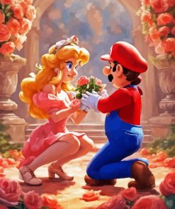 Mario Peach Diamond Painting