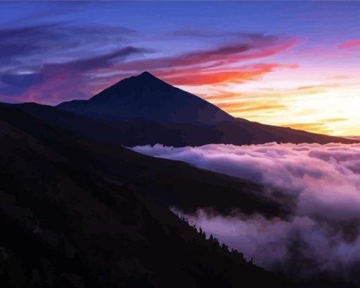 Mount Teide Diamond Painting