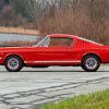 Red 65 Mustang Diamond Painting