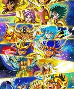 Saint Seiya Characters Diamond Painting