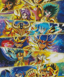 Saint Seiya Characters Diamond Painting