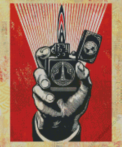 Shepard Fairey Diamond Painting