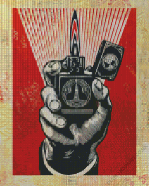 Shepard Fairey Diamond Painting