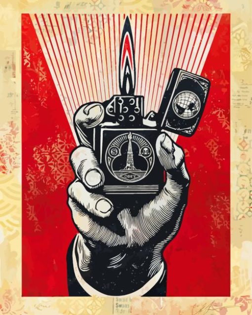 Shepard Fairey Diamond Painting