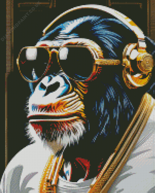 Stylish Cool Monkey Diamond Painting