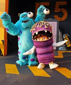 Sulley And Boo Diamond Painting