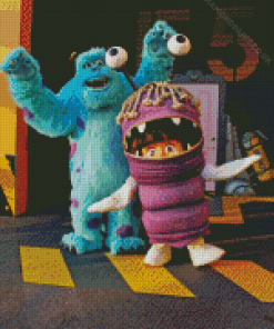 Sulley And Boo Diamond Painting