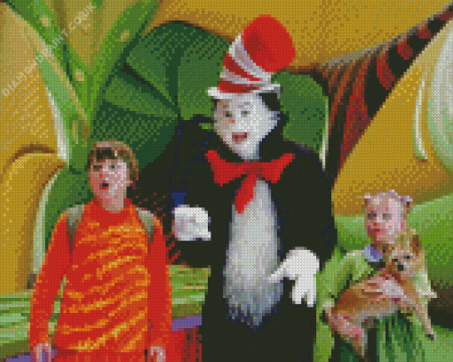 The Cat In The Hat Diamond Painting