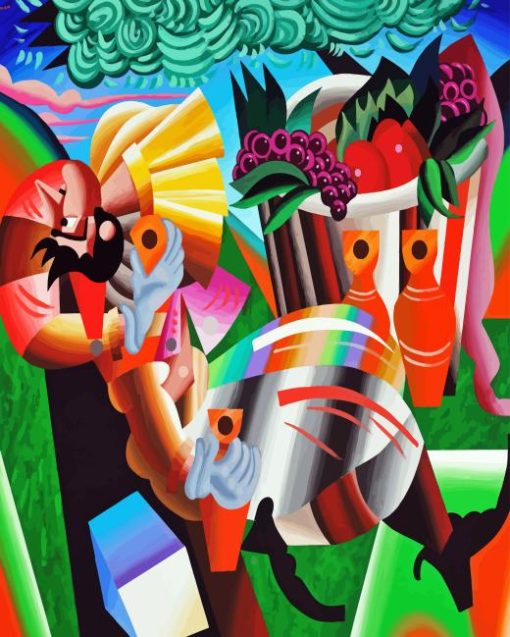 Abstract Fruit Seller Diamond Painting