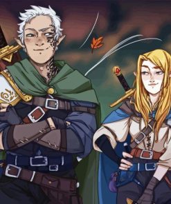 Aelin And Rowan Characters Diamond Painting