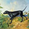 Black Hunting Dog Diamond Painting