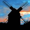 Cley Windmill Silhouette Diamond Painting