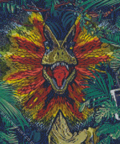 Dilophosaurus Jurassic Park Diamond Painting