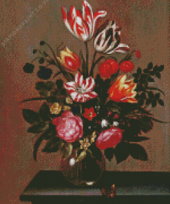 Hans Bollongier Flowers Vase Diamond Painting