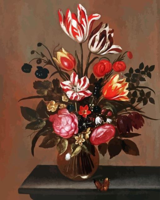 Hans Bollongier Flowers Vase Diamond Painting