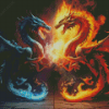 Ice And Fire Dragons Diamond Painting