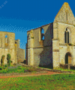 Ile De Re Chateau Abbey Diamond Painting