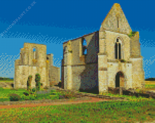 Ile De Re Chateau Abbey Diamond Painting