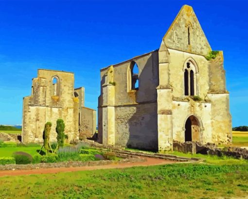 Ile De Re Chateau Abbey Diamond Painting