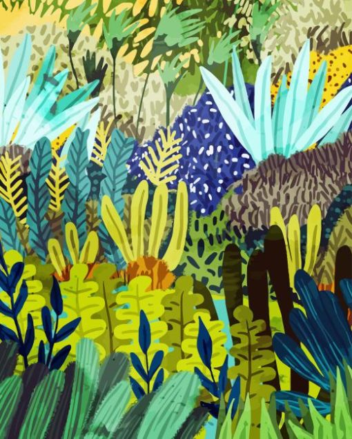 Jungle Plants Diamond Painting