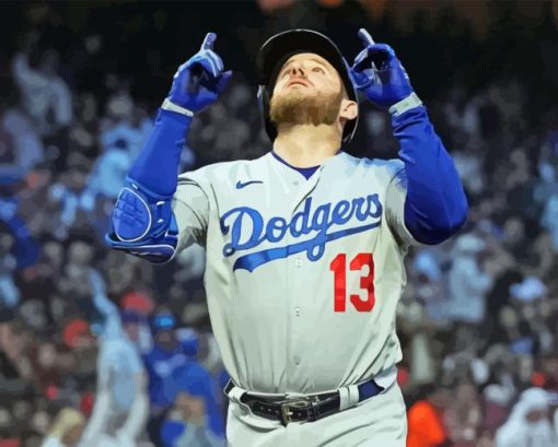 Max Muncy Baseballer Diamond Painting