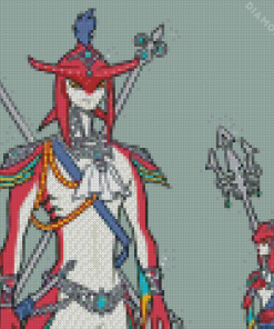 Mipha And Sidon Zelda Diamond Painting