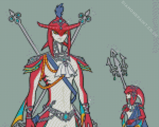 Mipha And Sidon Zelda Diamond Painting