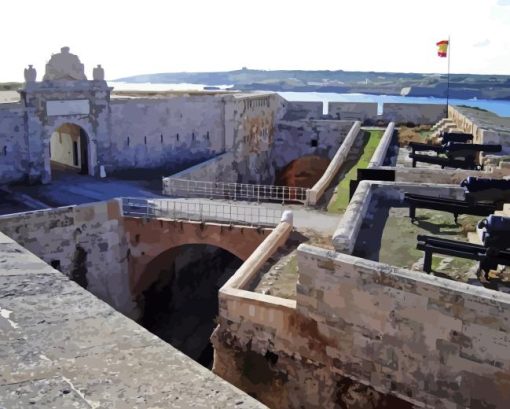 Mola Fortress In Spain Diamond Painting