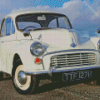 White Morris Car Diamond Painting