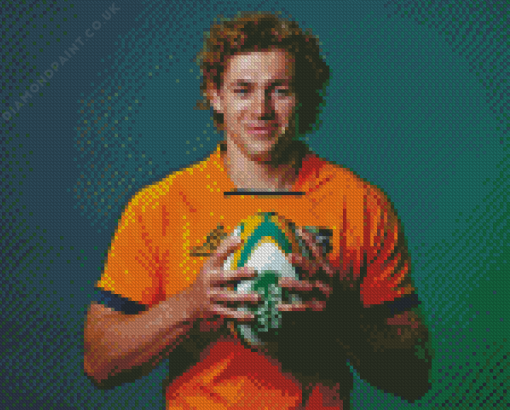 Ned Hanigan Rugby Player Diamond Painting