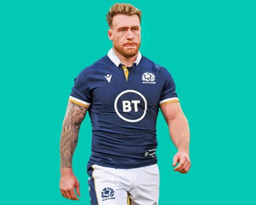 Stuart Hogg Rugby Player Diamond Painting