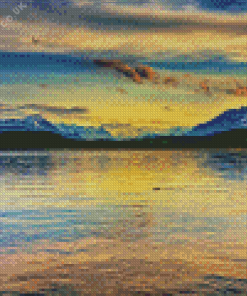 Sunset Zug Lake Diamond Painting