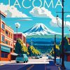 Washington Tacoma Poster Diamond Painting