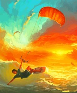 Kitesurfing Sport Art Diamond Painting