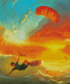 Kitesurfing Sport Art Diamond Painting