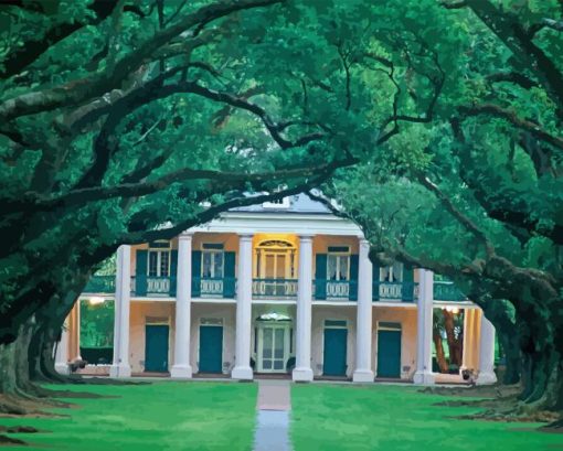 Oak Alley Plantation Diamond Painting