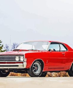 Red Ford Torino Diamond Painting