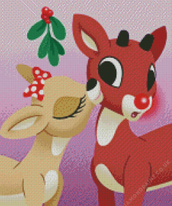 Rudolph The Red Nosed Reindeer Diamond Painting