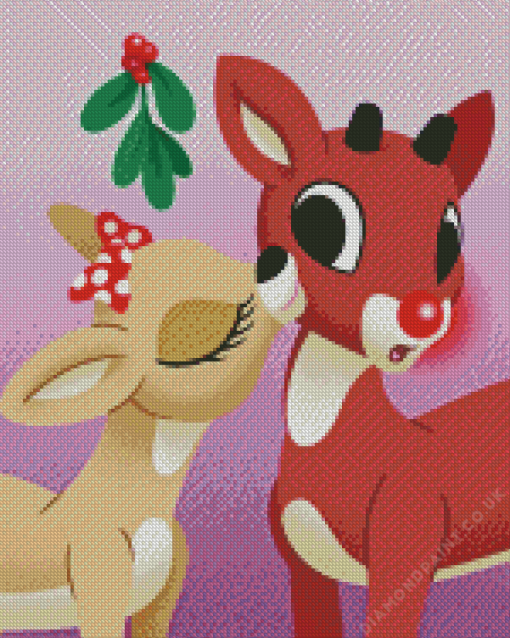 Rudolph The Red Nosed Reindeer Diamond Painting