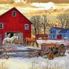 Winter Farm Diamond Painting