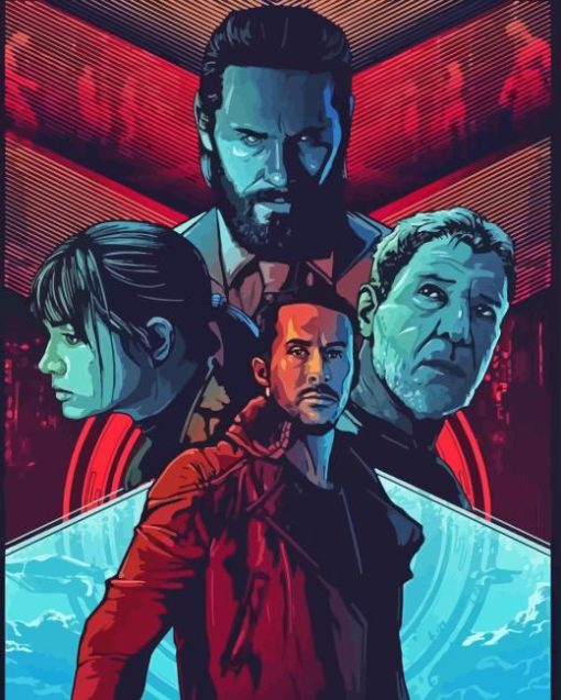 Blade Runner Illustration Poster Diamond Painting