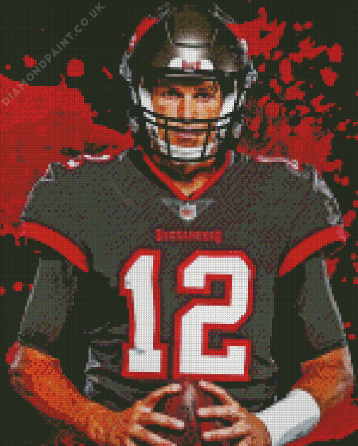 Buccaneers Tom Brady Diamond Painting