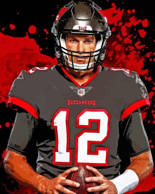 Buccaneers Tom Brady Diamond Painting