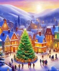 Christmas Village Diamond Painting