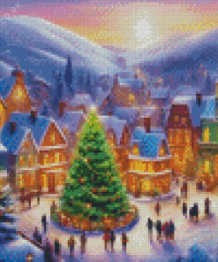 Christmas Village Diamond Painting