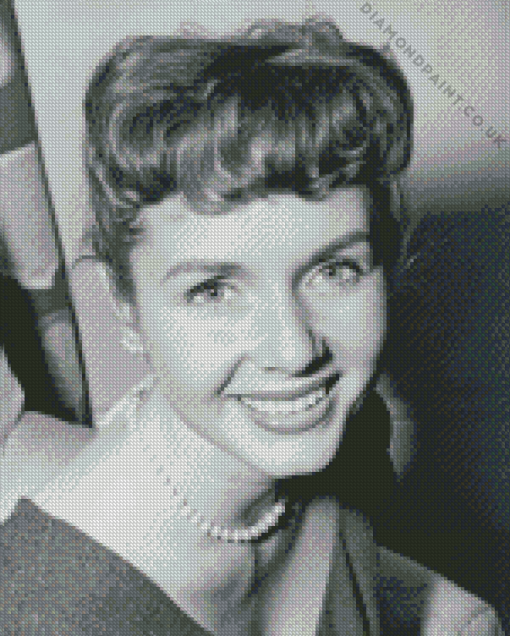 black and white Debbie Reynolds Diamond Painting